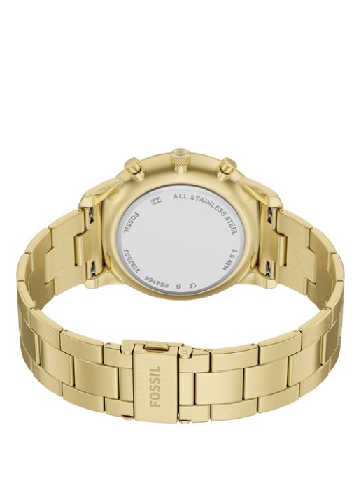 Fossil Neutra horloge FS6164 - detail 5 goud