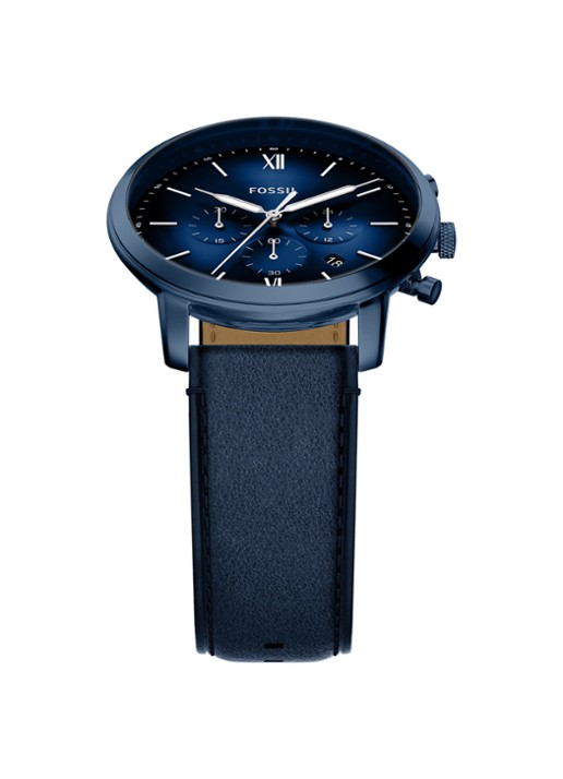 Fossil Neutra horloge FS6168 - detail 4 blauw