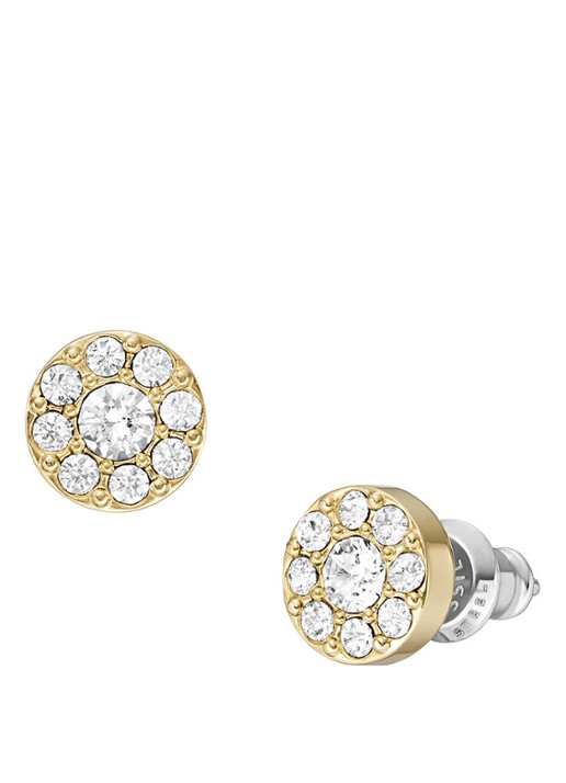 Fossil Oorknopjes met zirkonia JF04375710 - detail 2 goud