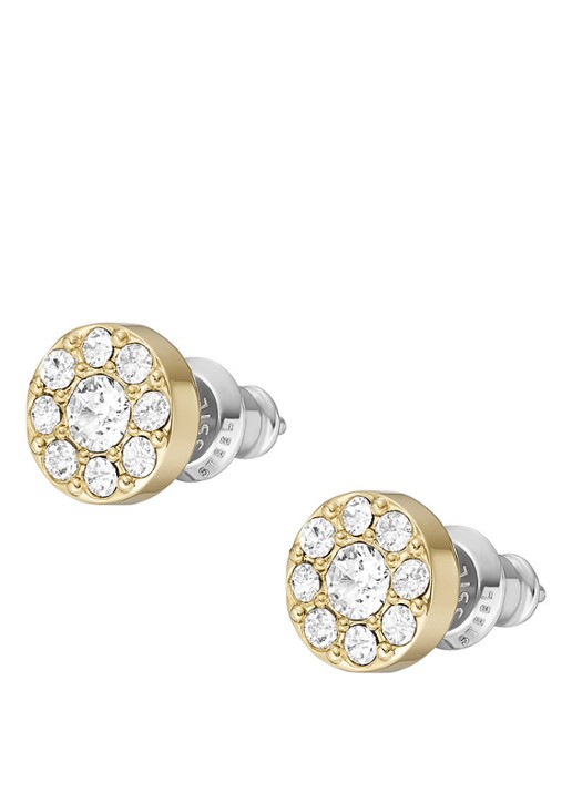 Fossil Oorknopjes met zirkonia JF04375710 - detail 3 goud