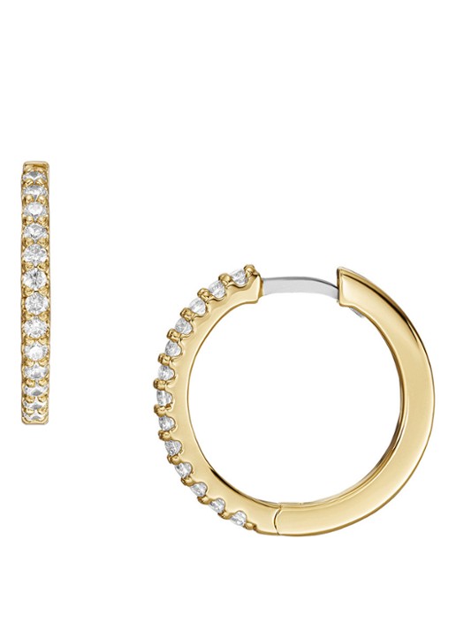 Fossil Oorringen JA7215710 - voorkant 2 goud