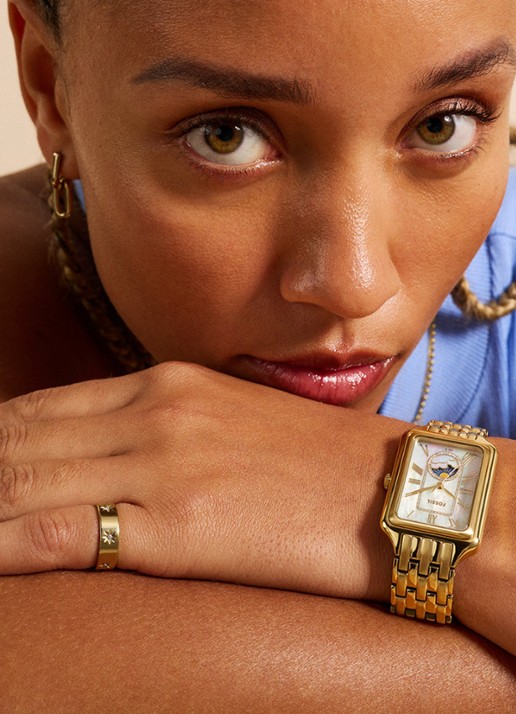 Fossil Raquel horloge ES5398 - detail 3 goud