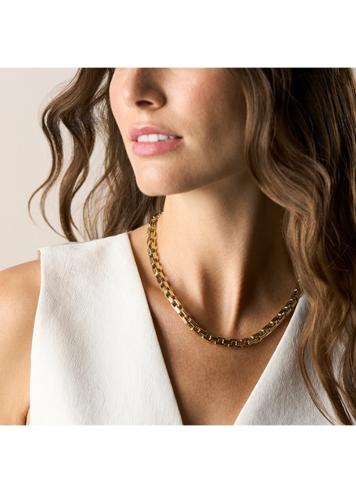 Fossil Raquel ketting JF04954710 - detail 5 goud