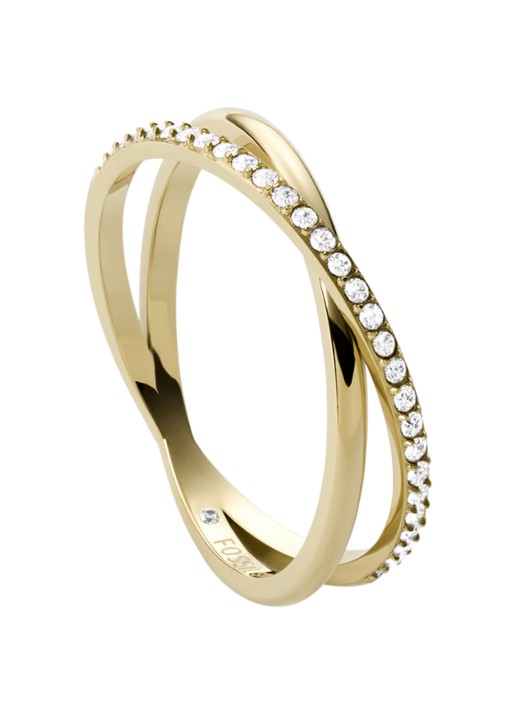Fossil Ring met glassteen JF03752710
