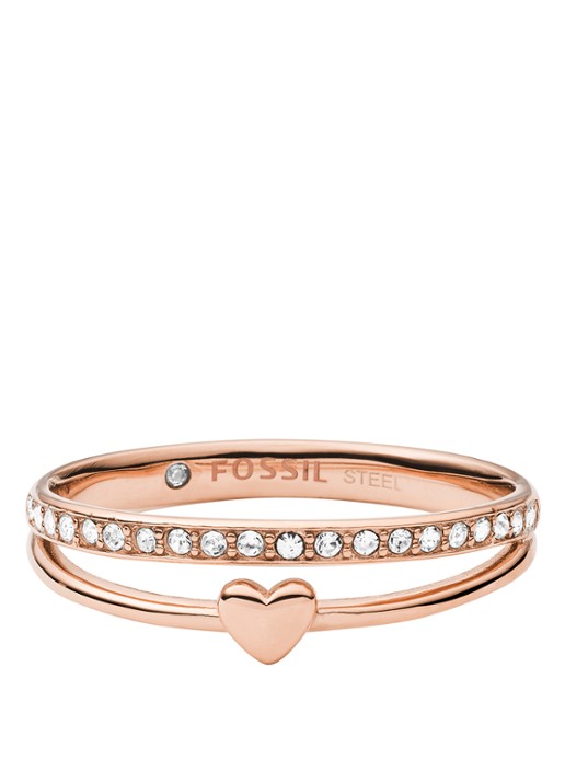 Fossil Ring met strass JF03460791