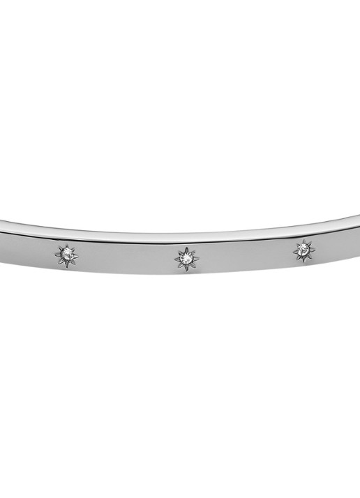 Fossil Sadie bangle met glassteen JF04420040 - detail 2 zilver