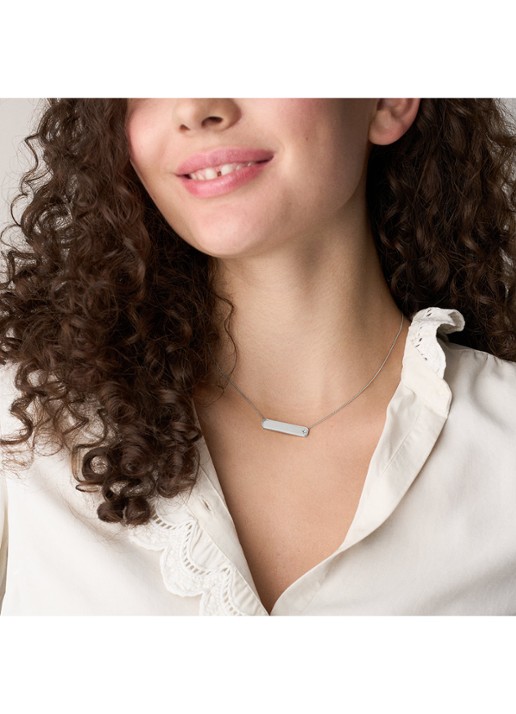 Fossil Sadie ketting JF04927040 - detail 5 zilver