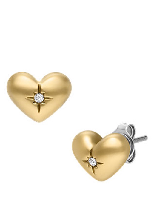 Fossil Sadie oorknopjes JF04832710 - detail 2 goud