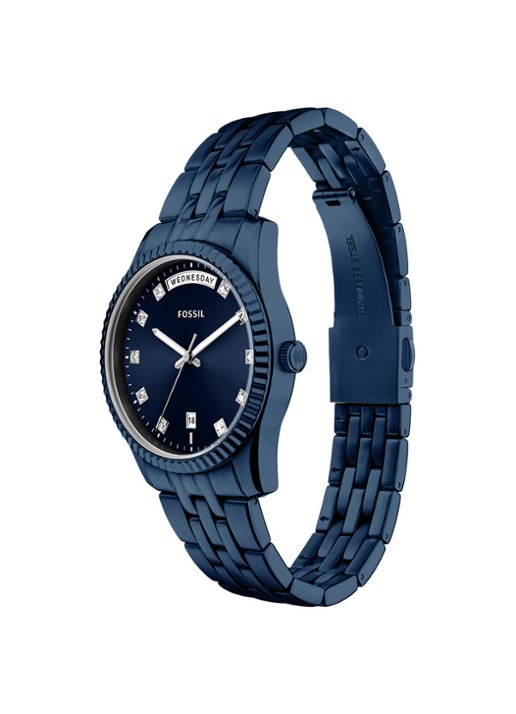 Fossil Scarlette horloge ES5476 - detail 5 blauw