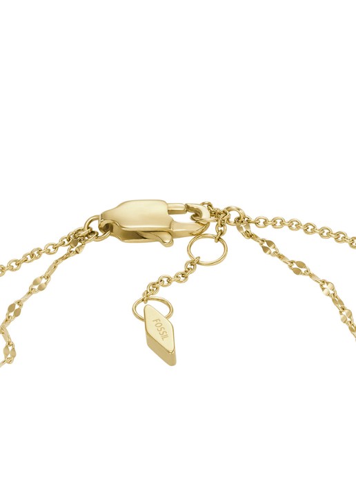 Fossil Schakelarmband met parel JF04317710 - detail 3 goud