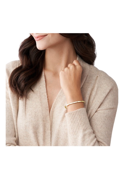 Fossil Sutton bangle met steen JF03872710 - detail 3 goud