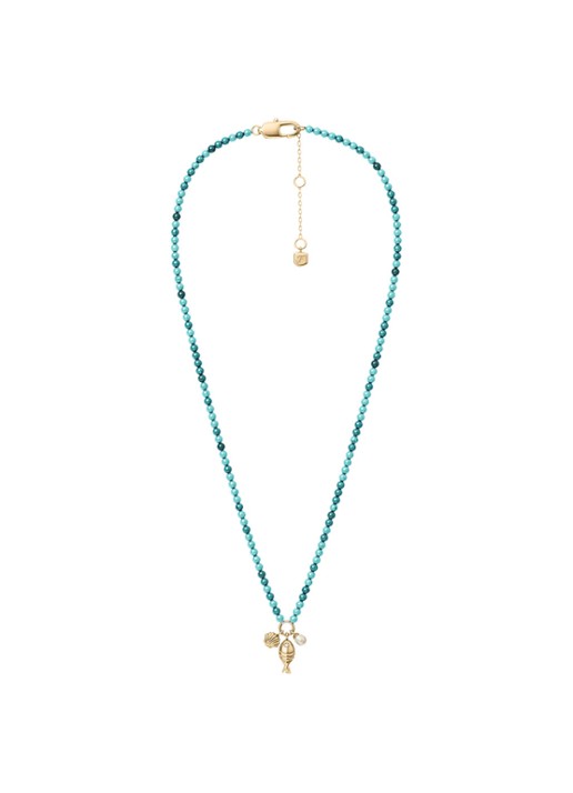Fossil Sutton ketting  JA7318710 - detail 2 goud