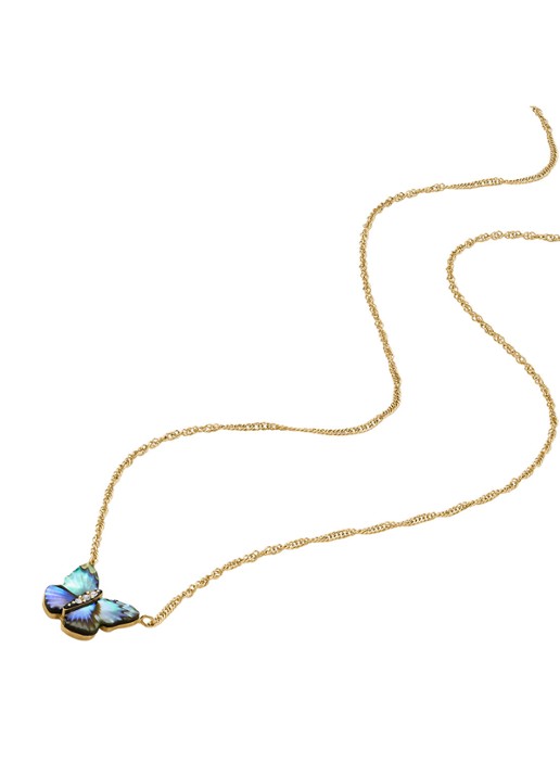 Fossil Sutton ketting JF04812710 - detail 3 goud