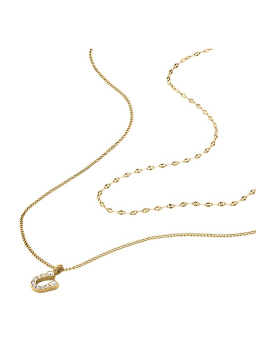 Fossil Sutton ketting JF04906710 - detail 2 goud