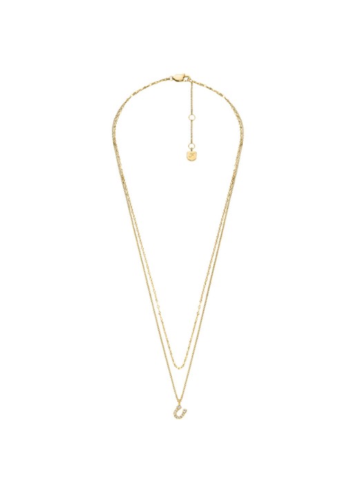 Fossil Sutton ketting JF04906710 - detail 3 goud