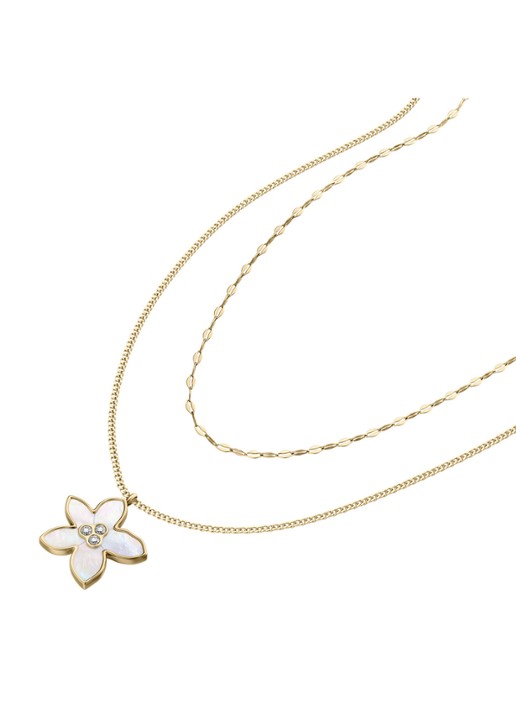 Fossil Sutton ketting JF04969710 - detail 2 goud