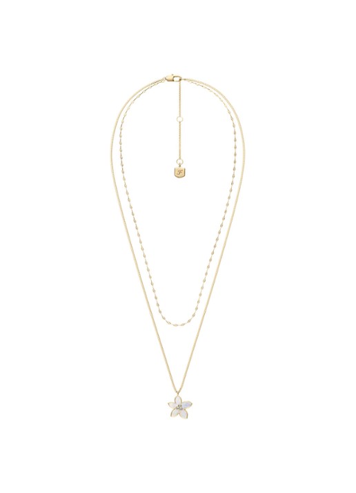 Fossil Sutton ketting JF04969710 - detail 3 goud