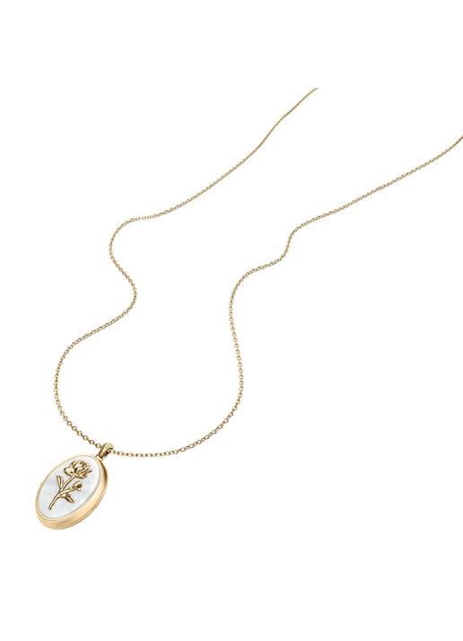 Fossil Sutton ketting  JF04976710 - detail 2 goud