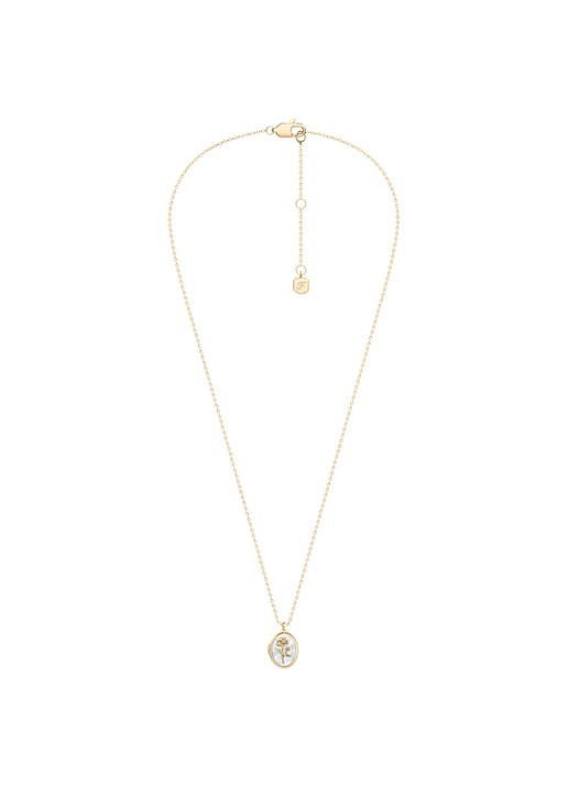 Fossil Sutton ketting  JF04976710 - detail 3 goud