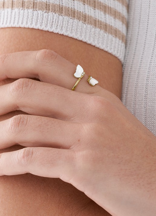 Fossil Sutton ring JF04423710 - detail 5 goud