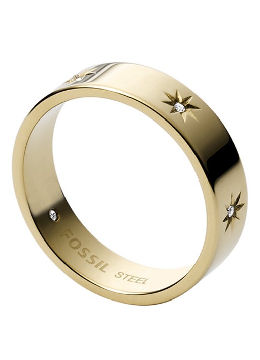 Fossil Sutton ring met steen JF03874710 - detail 2 goud