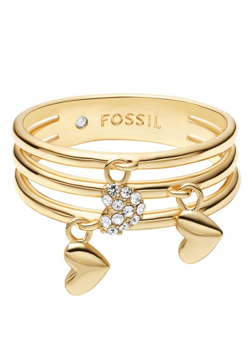 Fossil Sutton ring verguld JA7304710