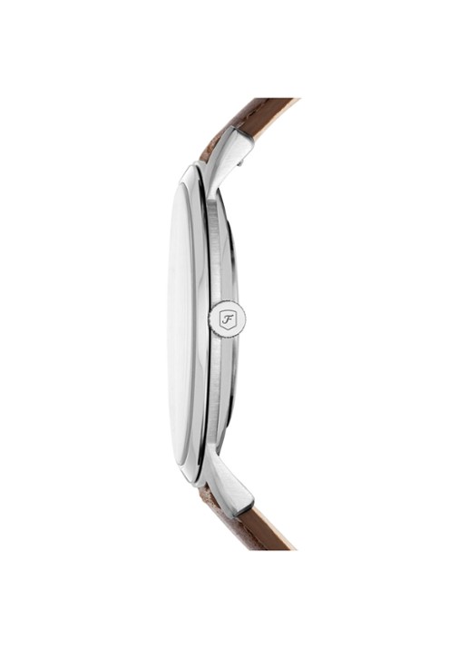 Fossil The Minimalist 3H horloge FS5439 - detail zilver