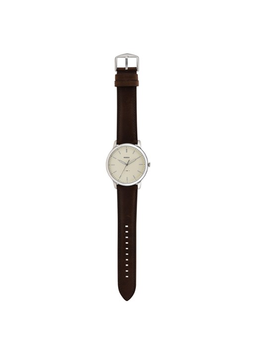 Fossil The Minimalist 3H horloge FS5439 - detail 2 zilver