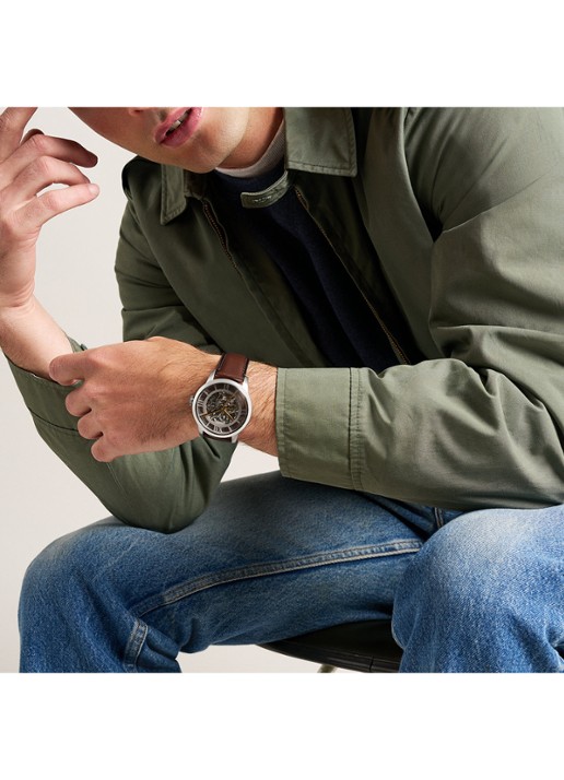 Fossil Townsman horloge ME3270 - detail 5 zilver