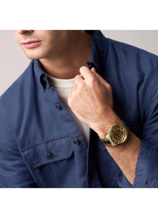 Fossil Townsman horloge ME3280 - detail 5 goud