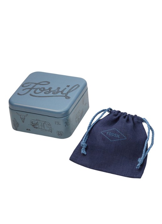 Fossil Vintage Casual armband van leer JF04089040 - detail 3 bruin