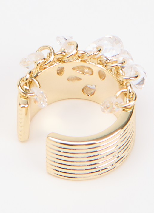 Franky Amsterdam De Alina earcuff verguld - detail goud