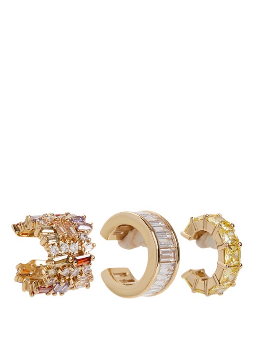 Franky Amsterdam De Holiday Halo ear cuff in set van 3