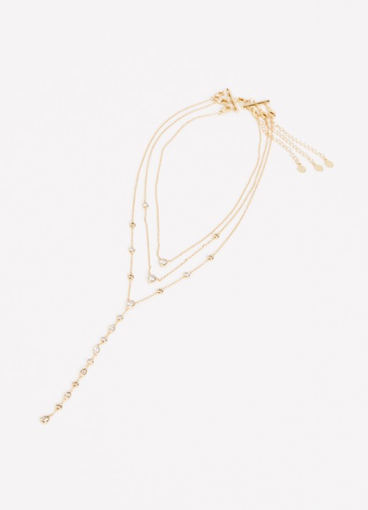 Franky Amsterdam The Aurelia ketting verguld - detail 2 goud