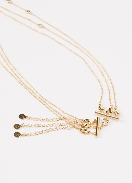 Franky Amsterdam The Aurelia ketting verguld - detail 3 goud
