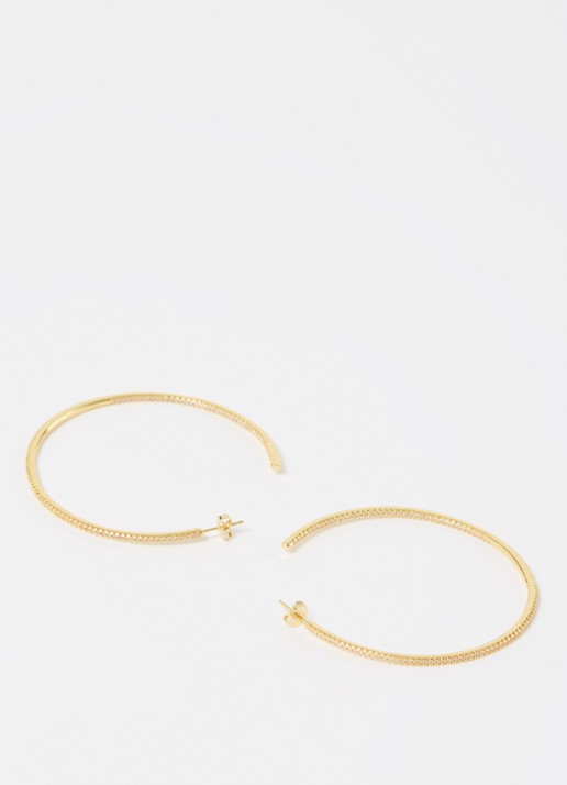 Franky Amsterdam The JLo XL oorstekers verguld - detail 3 goud
