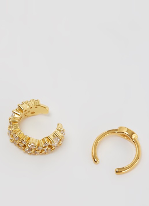 Franky Amsterdam The Venice ear cuff verguld set van 2 - detail 3 goud