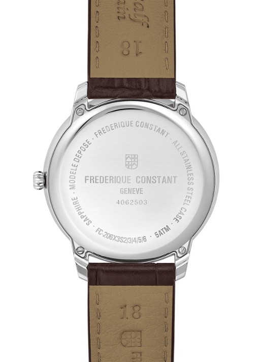 Frederique Constant Classic Moneta horloge FC-206S3S6 - detail 3 zilver