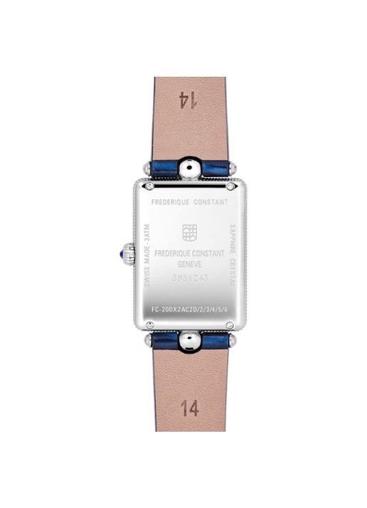 Frederique Constant Classics Art Deco Carree horloge FC-200MPW2AC2D6  - voorkant 2 zilver