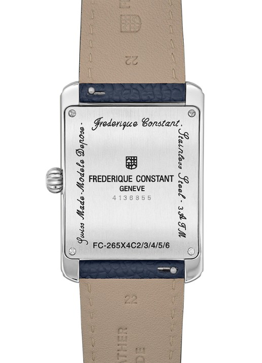 Frederique Constant Classics Carree Calendar Moonphase horloge FC-265S4C6 - detail 2 zilver