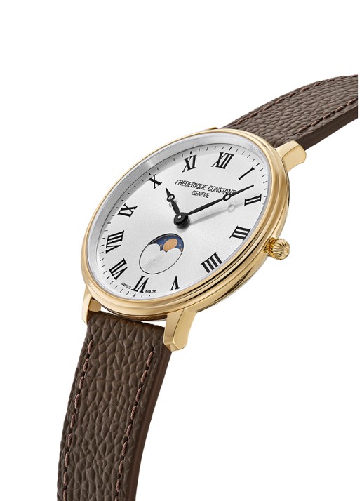 Frederique Constant Classics Quartz Moonphase horloge FC-206RS3S5 - detail 2 goud