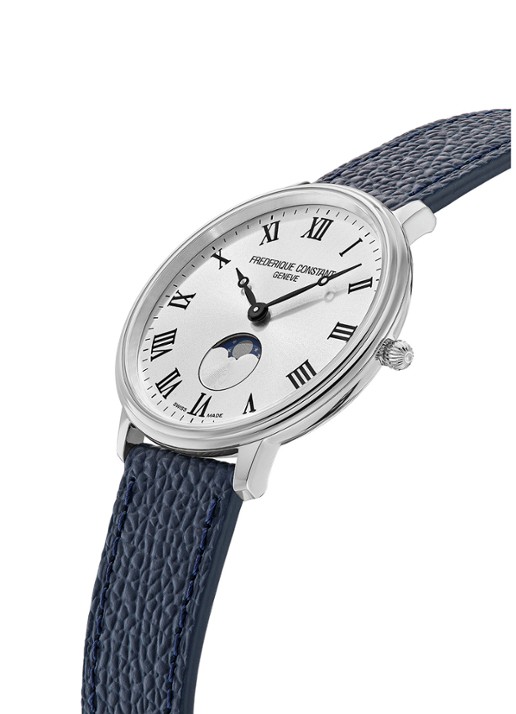 Frederique Constant Classics Quartz Moonphase horloge FC-206RS3S6 - detail 2 zilver