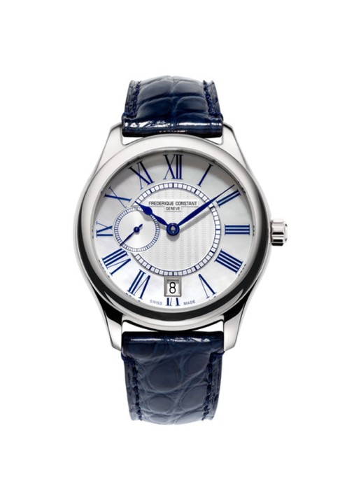 Frederique Constant Horloge FC-318MPWN3B6 - voorkant blauw