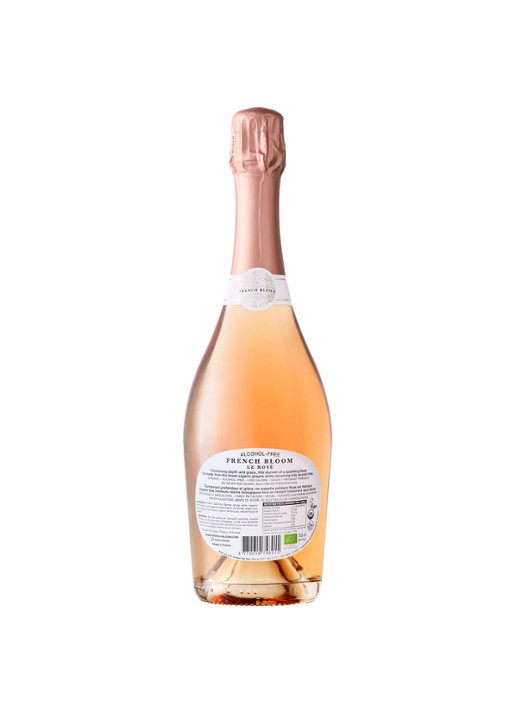 French Bloom Le Rosé  alcoholvrije mousserende rosé wijn 750 ml - voorkant 2 undefined