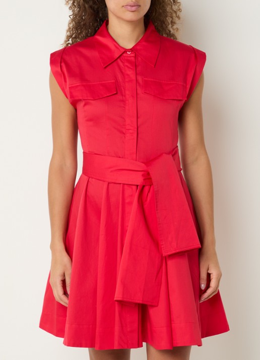 French Connection Alexis mini blousejurk met strikceintuur