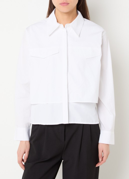 French Connection Cambria blouse met borstzakken