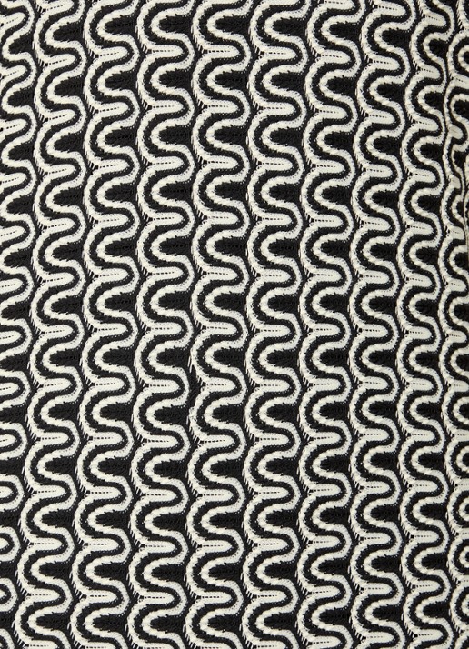 French Connection Carly midi jurk met structuur - detail 5 zwart