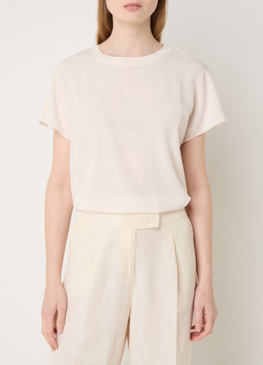 French Connection Crepe T-shirt met ronde hals