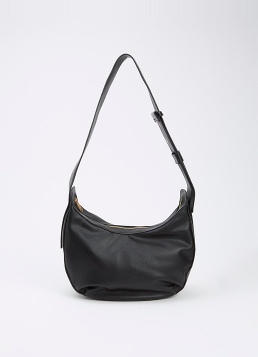 French Connection Crossbodytas met verstelbare schouderriem - voorkant 5 zwart