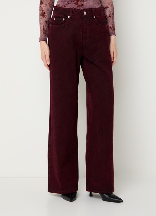 French Connection Dallas high waist straight leg jeans met gekleurde wassing